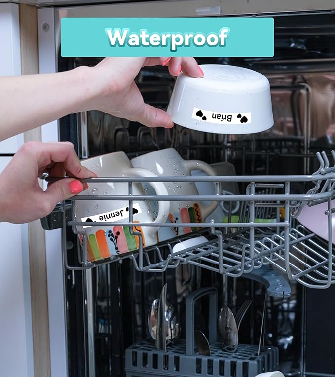 M950 Label Maker Refills M-K231 Replace for Brother P Touch M Tape M-K231S M231 MK231 12mm 0.47 Inch for Brother PTouch PT-M95 PT-65 PT-80 PT-70 PT-45 PT-90 Label Makers, Black on White, 4 Pack