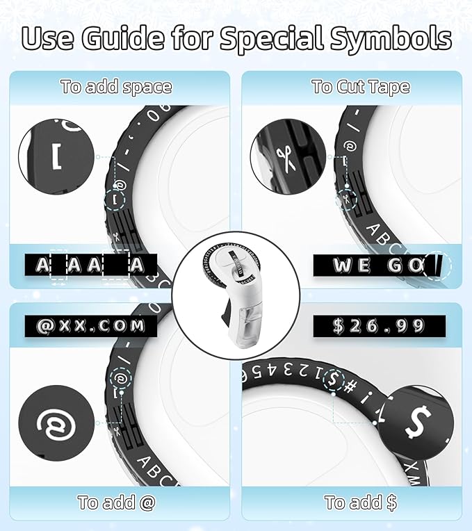 Embossing Label Maker Machine with Tapes Waterproof, Manual Embossed Label Maker Black, Old School Handheld Labeler, Portable Vintage 3D Embosser Labeler for Home Office School