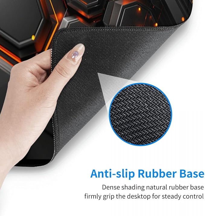 Desk Pad,Office Desk Mat 31.5"×11.8" Large Gaming Mouse Pad,Durable Extended Computer Mouse Pad,Waterproof Thick Big Mouse Pads with Non-Slip Rubber Base Office Home Black Marble