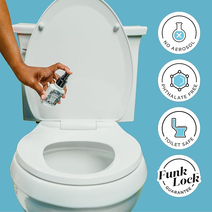 Poo-Pourri Before-You-Go Toilet Spray, Fresh Sea Salt, 2 Fl Oz, Up to 100 Uses, Bathroom Odor Deodorizer with Essential Oils for Home or Work, Travel Essentials, TSA Approved Size, Sea Salt Bergamot