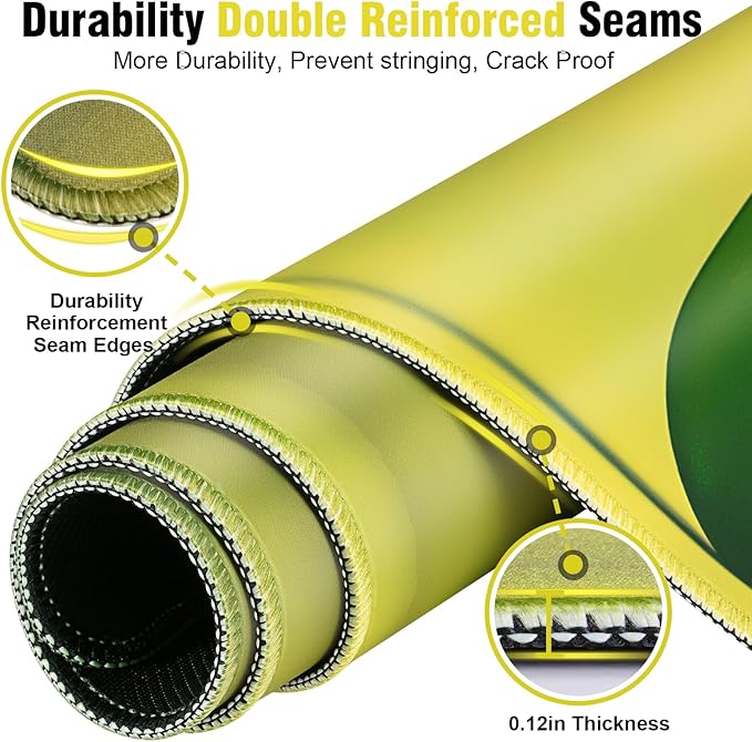 Cute Pattern & Funny Text Mouse Pad, 35.4x15.7in Extra Large Mousepad, Waterproof & Soft Comfort Surface Full Desk Mouse Pad Keyboard Mat, Multi-Functional Desk Mat for Office Home Gaming