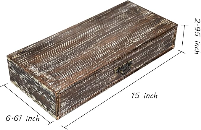 Office Desk Organizer with Drawers Dark Brown Vintage Wood Desktop Storage Box Workspace School Supplies Farmhouse Kitchen Countertop Organizer Makeup Storage Box for Home Toiletries Supplies Vanity