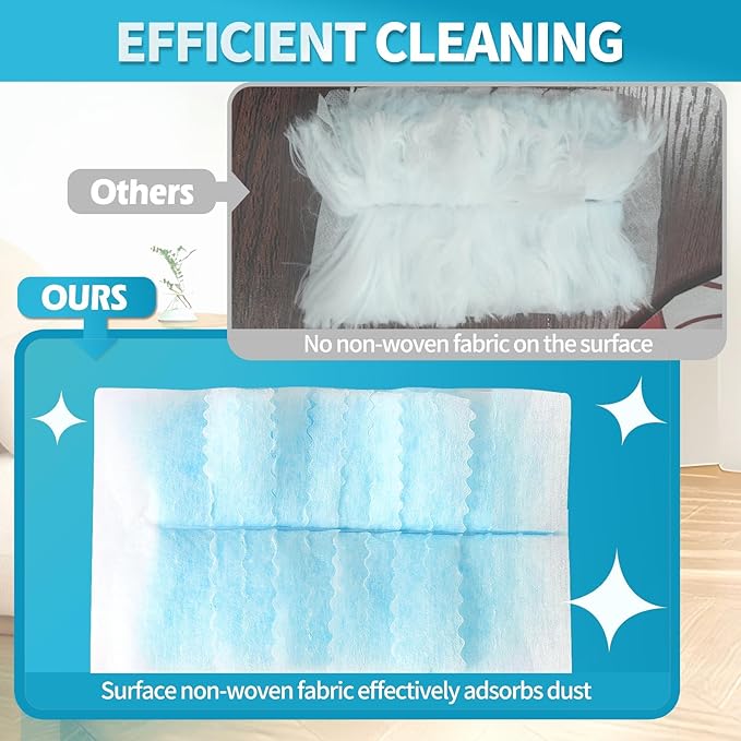 FURCIELOS Disposable Microfiber Feather Duster Refills, Multi-Surface Duster Compatible with Swiffer Dusters Handle, 30 Count(Unscented, Pack of 1)