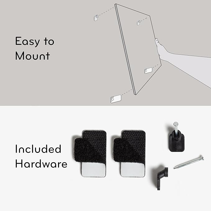 U Brands Magnetic Dry Erase Calendar White Board, 16" x 20", White Pin-It Frame, Includes Marker and Magnet