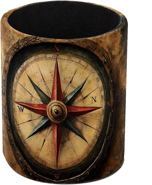 Pen Holder for Desk, _Compass (1) Pencil Holder, Cup Holder for Desk Office, Pen Organizer