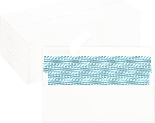 200 Pack #10 Business Envelopes, White Standard Envelopes Self Seal, Letter Size Business Mailing Envelopes for Checks Letters Invoices Statements Birthday Graduation Wedding,4 1/8 x 9 1/2 Inch