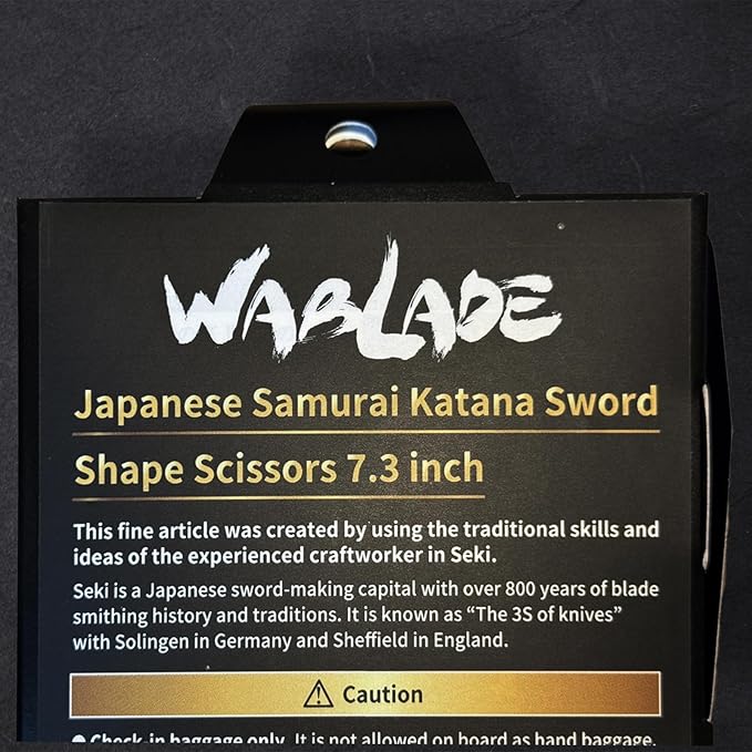 Japanese Samurai Katana Sword Shape Scissors 7.3 inch Made in JAPAN (Date Masamune)