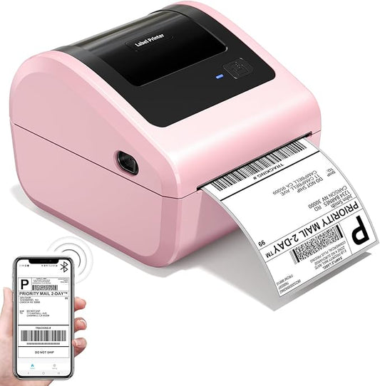 Bluetooth Thermal Label Printer 4x6 - D450BT Shipping Label Printer for Small Business, Shipping Packages, Office, Home, Compatible with Ebay, USPS, Shopify, Amazon, Tiktok