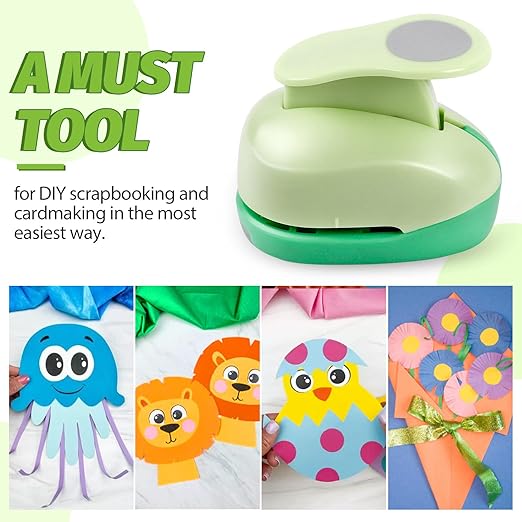 UCEC Circle Punch, 1.25 Inch Circle Hole Punch, Paper Punch Circles Craft Punch Handmade Paper Punch for Crafting Scrapbooking Cards Arts Fun Projects