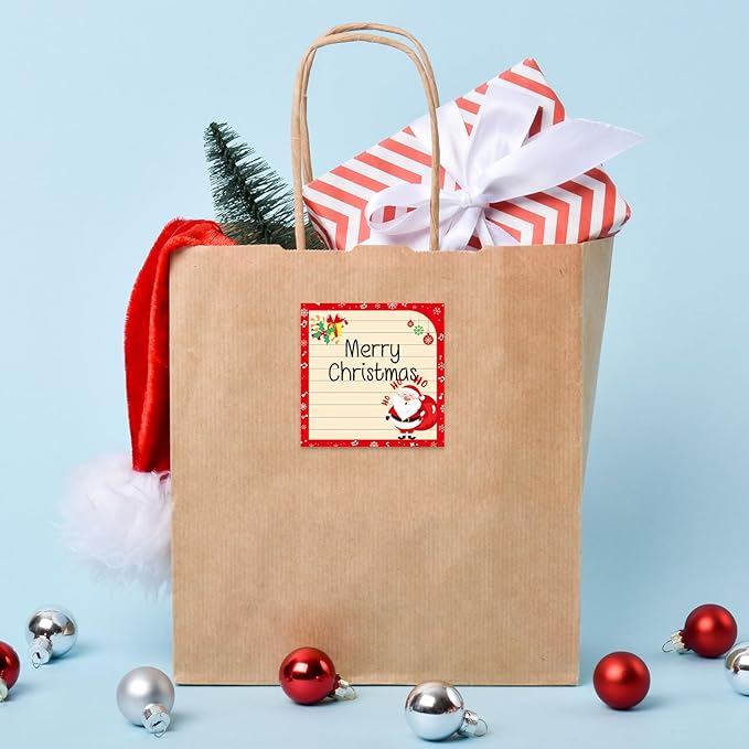 30 Pack Christmas Sticky Notes - 600 Sheets Holiday Memo Notes for Message Reminder Gifts School Office Students Teachers Presents