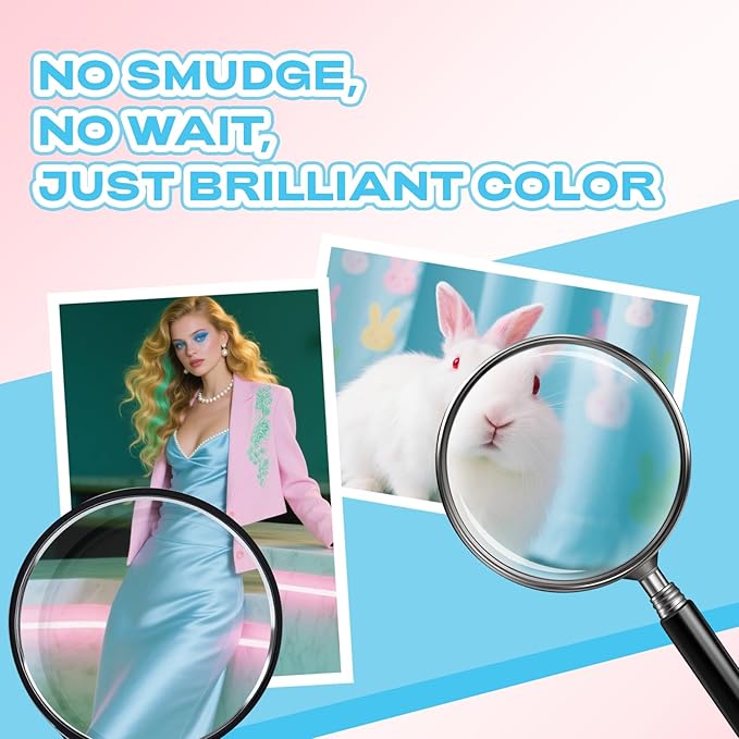 Uinkit 37lb Thin Flyer Paper Glossy 8x10 Inkjet 100 Sheets Single Side DIY Chip Bag 135gsm Photos Picture for Inkjet Printer with Dye Ink Brochure (8X10X100)