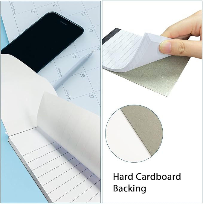 10 Pcs Note Pads Refills 3 x 5 inches Memo Small Notebook Writing Pads with 30 Sheets Each Pad College Ruled Lined Paper NotePads White