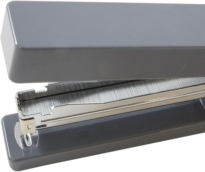 JAM PAPER Modern Desk Stapler - Gray - Sold Individually