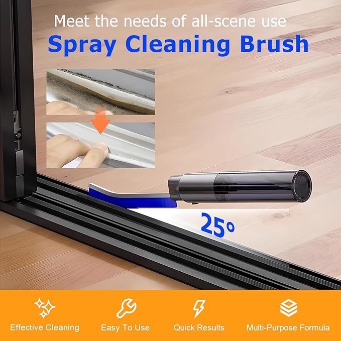 Crevice Cleaning Brush, 2025 New Crevice Cleaning Scrub Brush, Multi-purpose Grout Brush for Bathroom, Durable Sink Cleaning Tool for Kitchen, Portable Toilet Cleaning Brush for Home Users (White-2pc)