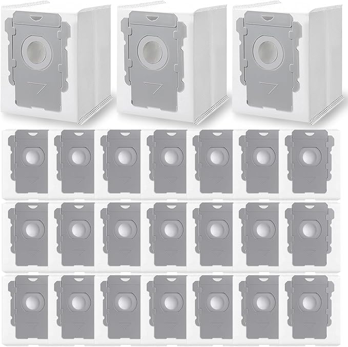 APZOVO 24 Pack Vacuum Bags for iRobot Roomba i7, i7+, i8, i8+, i3, i3+, i4, i4+, i5, i5+ i6, i6+, j5, j5+, j6, j6+, j7, j7+, j8, j8+, j9, j9+, s9, s9+, Replacement Bag for Roomba i & s & j Series