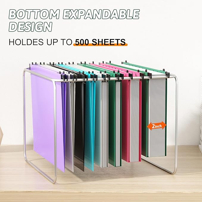 Plastic Hanging File Folder Assorted Colors,Letter Size,12 Pack Reinforced Heavy Duty Hang Folders,Sturdy File Cabinet Folders,Hanging File Folders with Tabs,for Home and Office File/Documents