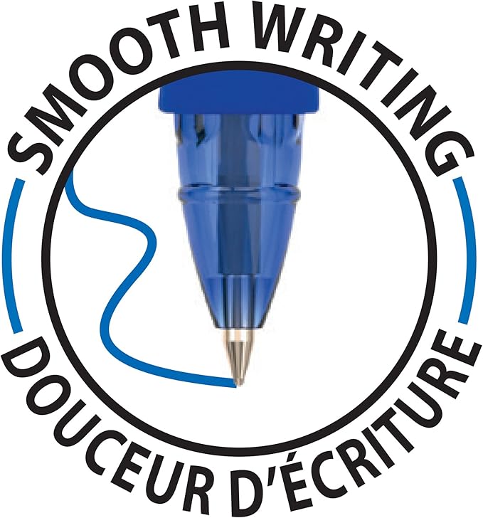 Bic 943440 0.3 mm Gel Ocity Illusion Gel Pen - Blue (Pack of 12)