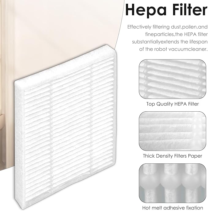 (24 Pack) Roomba 104 HEPA Filters for iRobot Roomba 104, 105 Vac, 105 Combo, Roomba Vacuum 2 Essential and Combo Essential Robot Vacuum and Mop Y0140 Y0112 Y0110 Q011 Q0120, HEPA Filter Accessories