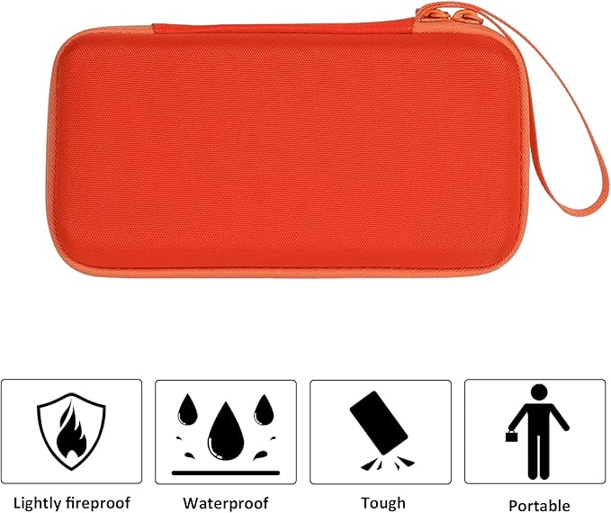 co2CREA Carrying Case for Texas Instruments TI-84 Plus CE Python Enhanced/TI-84/TI-Nspire CX II CAS/TI-Nspire CX II/TI-83 Plus/TI-89 Titanium/TI-85/TI-86 Color Graphing Calculator, Metallic Coral Case