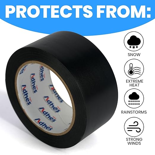 ADHES 24 Rolls 6mil PVC Pipe Tape, 2inch x 36yd, Heavy Duty Waterproof Adhesive Tape for Plumbing, Sealing, and Pipe Repair