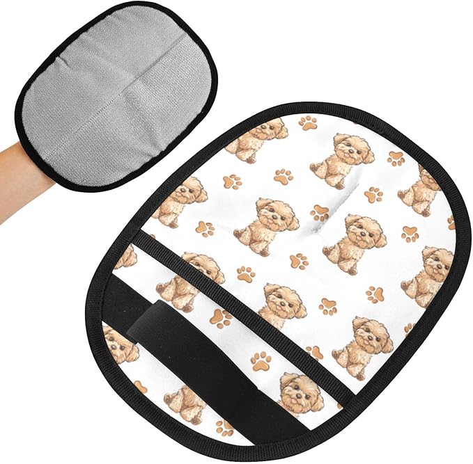 CHPGPUG Teddy Pet Hair Removal Glove for Cats & Dogs Reusable Pet Hair Removal Glove pet Hair Electrostatic Gloves