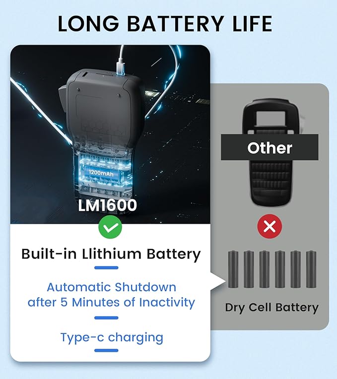 Vixic Label Maker Machine with-Tape, Rechargeable Label Makers Portable with Keyboard, LM1600 Heat Shrink Label Maker Waterproof-Labels, Cable Wire LabelMaker Labeler for Industrial Office Network