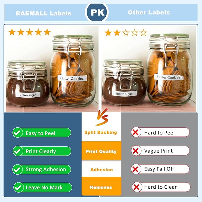 TZe TZ Tape 12mm 0.47 Laminated White Replacement for Brother P Touch TZe-231 TZC-231 P Touch Label Tape Refill Work for Brother P-Touch Label Maker PT-D210 PT-D220 PT-H110 PT-D600 PT-D400, 8m 26.2ft