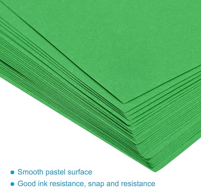 MECCANIXITY 25 Sheets Colored Copy Paper 8.3 x 5.8 Inch Printer Paper 80gsm Dark Green for Office Printing, Document Copying, Invitations, Forms, Art Projects