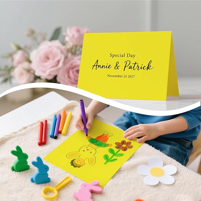 160 Sheets Cardstock Paper 8.5 x 11 Heavyweight Weight 200gsm Yellow Card Stock Paper Printing, Crafts, Invitations | Smooth Printer Cardstock Paper | Bulk Construction Paper DIY & Professional Use