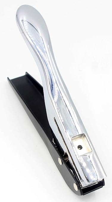 Hand-held 1/8 inch 3mm Round Metal Silver Heavy Duty Single Circle Hole Punch for ID Cards PVC Cards Badge Photos