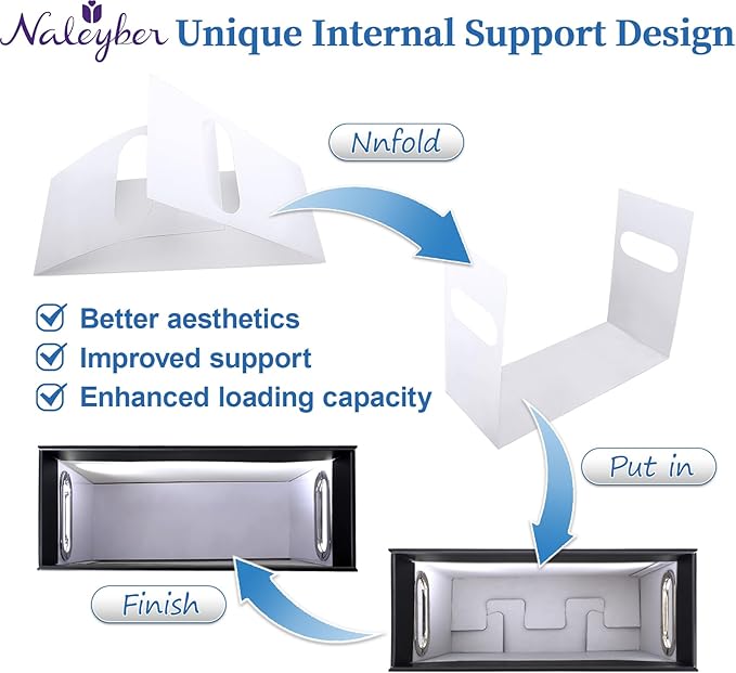 File Organizer Box with Lid, Collapsible Hanging File Folder Storage Boxes for Documents, Portable Filing Organizer for Office, Home, Classroom(Black, 2 Pack)