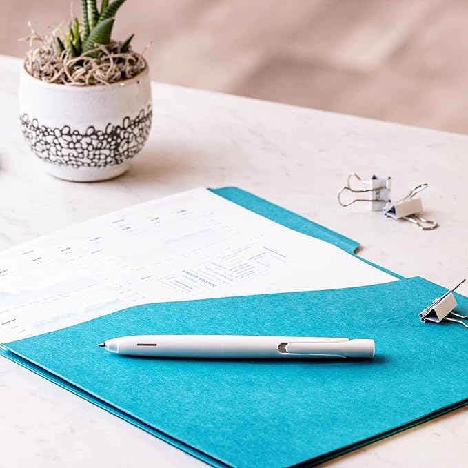 Zebra Pen bLen Gel Pens 0.7mm Medium Point Black And Blue Ink 6-Pack With 4 Refills, Smooth Fast-Drying Ink, Vibration-Free Writing Experience, Rubber Grip, Low-Profile Clip (49506)