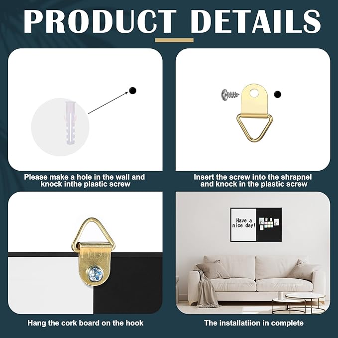 Ireer Framed Bulletin Board 36 x 24 Inches Magnetic Cork and Whiteboard Combo Dry Erase and Cork Board Combo for Wall Mounted Presentation Supplies Home Office School