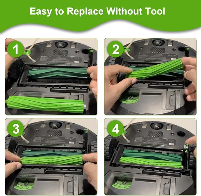 APZOVO 2 Set Replacement Brushes Compatible for iRobot Roomba E & I & J Series, Replacement Parts for Roomba i1 i1+ i2 i2+ i3 i3+ i4 i4+ i6 i6+i7 i7+ i8 i8+ j6 j6+ j7 j7+ E5 E6 E7, Combo i5 i5+ j5 j5+