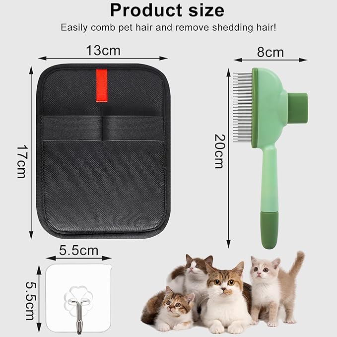 QTOETUII Pet Hair Removal Glove, Magic Brush Pet Hair, Cat Comb, Washable Reusable Dogs Cats Hair Gloves for Furniture, Bed, Sheets, Couch, Clothes, Carpet, Car Seat, Pet Grooming, Curtain (2PCS)