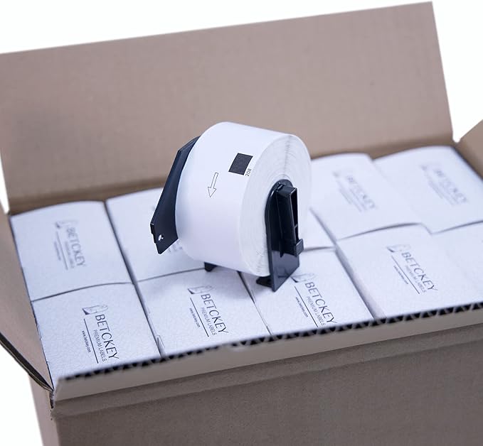 BETCKEY - Compatible Large Address Labels Replacement for Brother DK-1208 (1-1/2" x 3-1/2"), Use with Brother QL Label Printers [20 Rolls/8000 Labels]