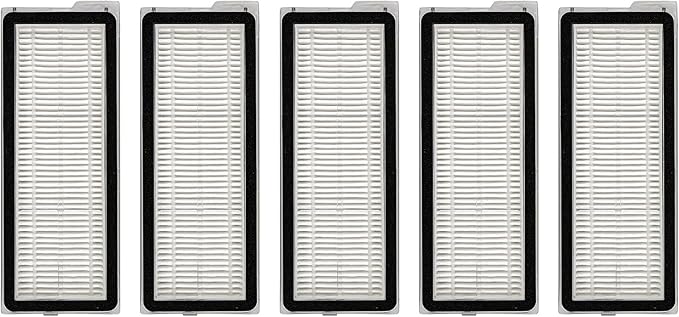 (5 Pack) QV 35S Replacement HEPA Filters Compatible with Roborock QV 35A, QV 35S, Qrevo MaxV, Qrevo S, Qrevo Plus, Qrevo Pro, Qrevo Curv Robot Vacuum, Filters Accessories Kit, Vacuum Filters