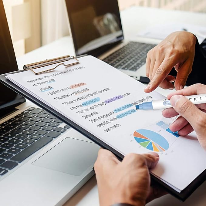 YOOUSOO Pastel Highlighters Set, 12 Unique Retro Colors, Highlighters Assorted Colors, Quick Dry Dual tip and Fine Tip No Bleed Highlighter Markers for Bible Journals Planners Books Notes