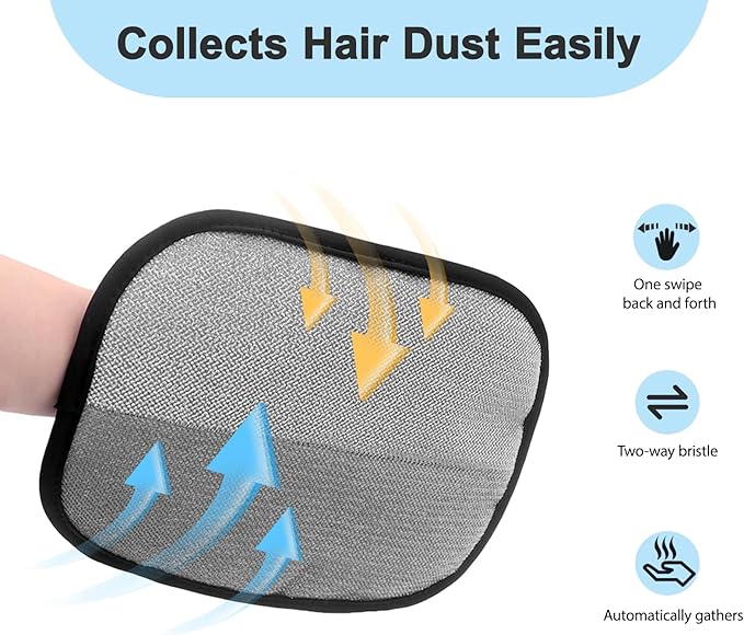 Kemodia Pet Hair Removal Glove, Reusable Electrostatic Cats & Dogs Hair Removal Tool for Couch, Furniture, Carpet, Car Seat, Clothes 1PCS