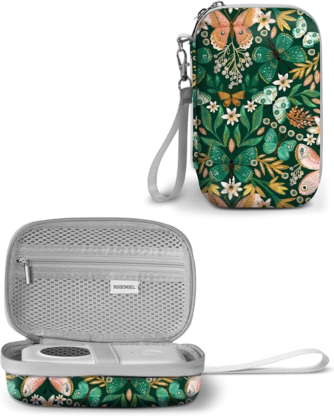 Label Maker Case, EVA Travel Case with Designed Pattern, Compatible with D30, P21, E10, D110 Label Makers (Box Only), Butterflies
