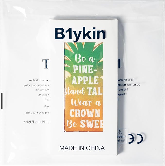 B1ykin Sticky Notes Set - Cartoon Theme Cute Self-Stick Notes Pad Teacher Appreciation Gifts， Self-Adhesive Writing Memo Pages Sticky to Do Notepad for Kids Employee School Office (Pineapple)