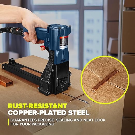 IDL Packaging Heavy Duty Staples - 1 1/4" x 3/4" x 0.08" (5 Boxes, 10000 pcs) - Non-Rusting Industrial Staples for Stapler