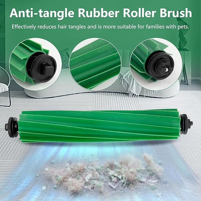 16 PCS Replacement Accessories Parts for iRobot Roomba Plus 405/505/ 507 Combo Robot Vacuum Cleaner, Vacuum Parts with 1 Main Brush, 3 HEPA Filter, 4 Side Brushes, 4 Dust Bag, 4 Mop Cloths