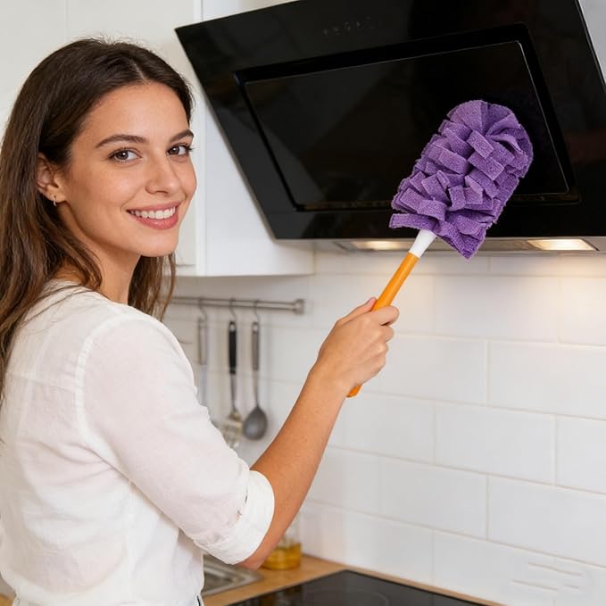 360° Electrostatic Duster Refills — The Sustainable Choice for a Dust-Free Home, Reusable Electrostatic Microfiber Duster Refills, Duster Refills Washable for Hand Duster (5pcs)