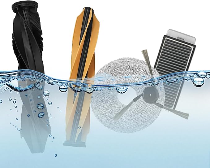 Replacement for Dreame X50 Ultra, L50 Ultra, L40s Pro Ultra, for Mova V50 Ultra Robot Vacuum Cleaner, 1 Main Brush, 2 HEPA Filters, 4 Dust Bags, 4 Mop Pads, 4 Side Brushes, L50 Ultra Accessories