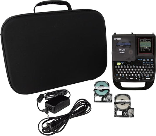 LABELWORKS Epson LW-PX350 Industrial Label Maker Kit for Home and Office - Complete Kit with Accessories - Shrink Tube, Sticker Labels, and Magnetic Tape Compatible, Portable Handheld Label Printer