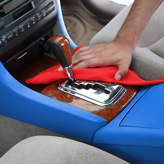 SIMPLI-Magic Cotton Shop Towels 14"x12" (500 Pack) – Reusable Cleaning Shop Rags for Automobiles, Industries, Garage and Homes (Red)