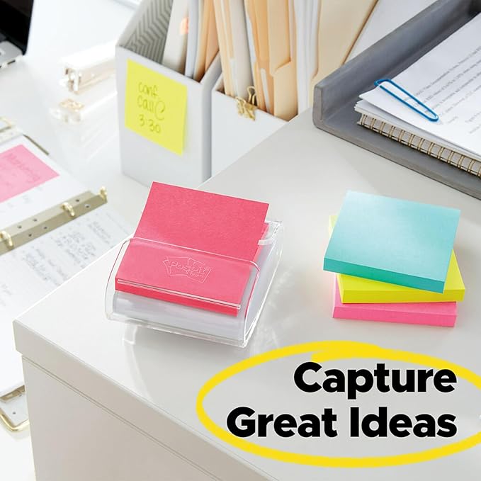 Post-it Pop-up Notes 3x3 in, 12 Pads, America's’s #1 Favorite Sticky Notes, Alternating Colors, Poptimistic Collection. Clean Removal, Recyclable (R330-N-ALT)