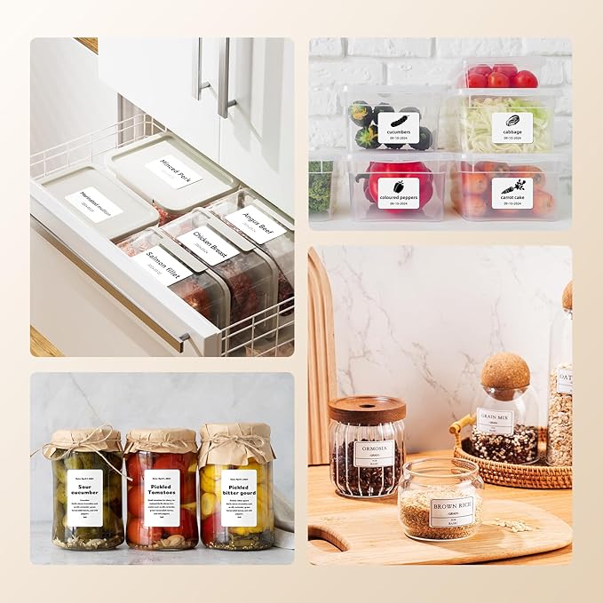 NIIMBOT Labels 3 Rolls Set for B1/B21/B31 Sticker Printer, 50x80mm (1.97'' x 3.15'') 95 Labels/Roll, Refill Labeling Tape for Home School Office Small Business (White)