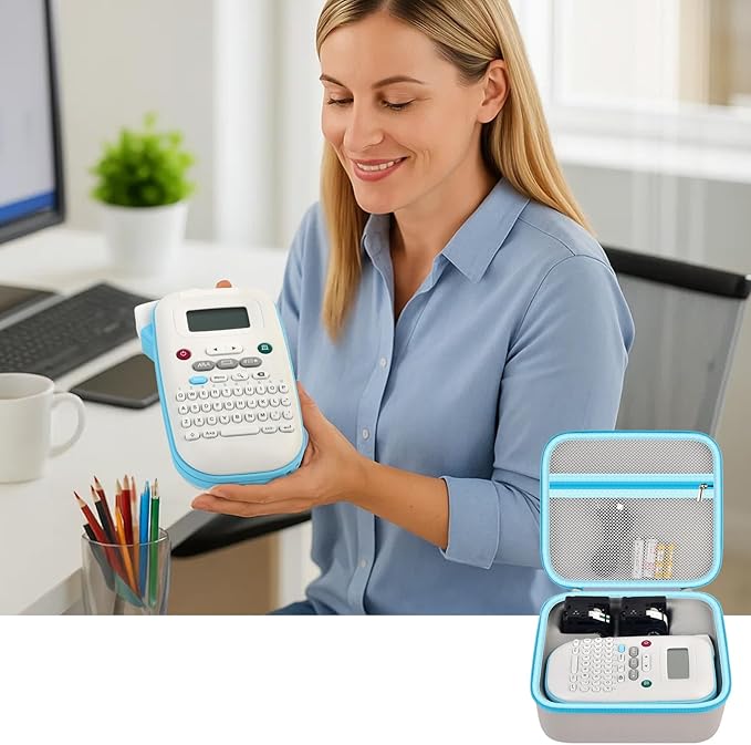 GWCASE Storage Case for Brother PT-N10 Personal Handheld Label Maker, Portable Carrying Holder Organizer for Label Tapes and Other Accessories（Bag Only）